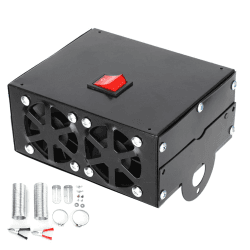 Heizung 12V 300W,12V Car Defroster 300W,Kfz Auto Heizluefter 12V 300W/600W Demister Zusatzheizung,Autoheizung Wärmer Defroster Tragbarer Demister Mute Fan Schnelle Heizung 600W12V (12V)