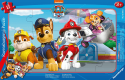Kinderpuzzle 15 Teile - Paw Patrol - Vier mutige Retter
