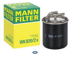 MANN-FILTER WK 820/2 X Filtro de combustible – Set de Filtro de Combustible Juego de Juntas – Para automóviles y Camiones
