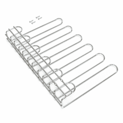 Emuca - Gläserhalter mit 5 Zeilen für Möbel, Gläserschiene für Regale oder Bars, 320 mm, Stahl, verchromt