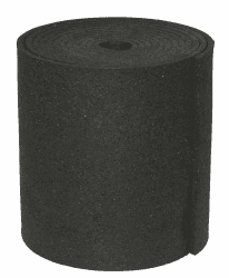 Kerbl 37398 Anti-Rutsch Matte, 15 cm x 3 mm, 20 m Rolle, Schwarz