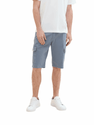 TOM TAILOR Herren Bermuda Shorts 29 29149 - Grey Blue Minimal