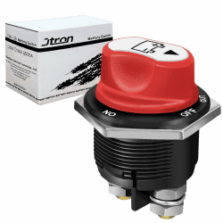 Jtron Batterieschalter 32VDC 200A Batterieschalter Trennschalter Auto Boot 3 Positionen kfz (200A)