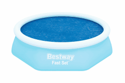 Bestway PE-Solarabdeckplane Ø 210 cm, blau, rund
