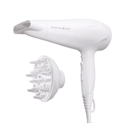 Remington Haartrockner Ionen (2200W, Ionenpflege-Keramik-Ring: schonendes Styling & gleichmäßige Wärmeverteilung, 3 Heiz- & 2 separate Gebläsestufen + Abkühlstufe, 2 Aufsätze) D3199 [Amazon Exklusiv]