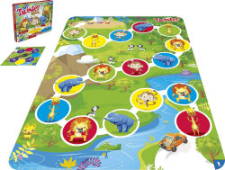 Hasbro Twister Junior Spiel, 2-in-1 Familienspiel mit doppelseitiger Spielmatte, fördert die Beweglichkeit und sorgt für Spaß, für Kinder ab 3 Jahren geeignet