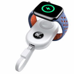 JOYROOM 2500mAh Powerbank für Apple Watch mit USB C Ladekabel, [LED-Display] Magnetisch Kabellos Tragbares Ladegerät kompatibel mit Apple Watch Series 10/9/8/7/6/SE/5/4/3/2/1/Nike/Ultra/Ultra 2