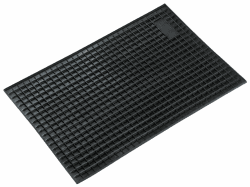 WALSER zuschneidbare Antirutschmatte 41x28 cm, vielfältig einsetzbare Gummimatte für Auto/Garage/Haushalt, rutschfeste Gummi Fussmatte Auto, Gummimatte Außenbereich, Antirutschmatte Auto schwarz
