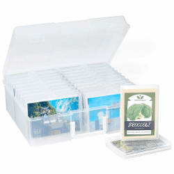 Lifewit Fotoaufbewahrungsbox 10,1 x 15,2 cm Fotoetui, 20 innere Fotohalter, durchsichtige Fotoboxen zur Aufbewahrung, Foto-Organizer aus Kunststoff für Saatgut, Karten, Handwerk, Aufkleber