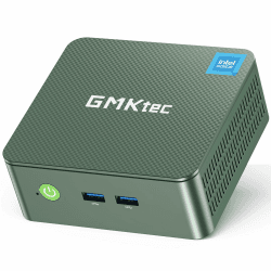 GMKtec G3 Plus, Intel Twin Lake N150 (Upgrade N100), 8 GB RAM 3200 MHz, 256 GB SSD M.2 NVMe SSD (unterstützt PCIe 3.0), Mini-Desktop, USB 3.2 * 4, 2 * HDMI 4K @ 60Hz, 2.5G LAN, Microcomputer