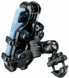 BRCOVAN Motorrad Handyhalterung mit Vibrationsdämpfer, Anti-Shake Handy Motorradhalterung, Verstellbar Lenker Handyhalter für Motorrad, Fahrrad, Roller, ATV, für 5,4 Zoll - 7,2 Zoll Smartphones