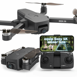 TTROARDS 36 Drohne mit 4K Kamera,GPS Brushless Motoren Drones mit Kamera für Erwachsene,5G WiFi Übertragung, RC Drohnen Intelligente Rückkehr Follow Me APP Steuerung Under 249g C0 Einlegbare SD Karte