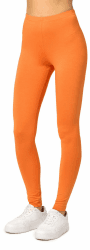 Merry Style Damen Lange Leggings aus Viskose MS10-143 XL Orange