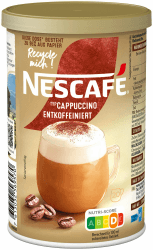 NESCAFÉ GOLD Typ Cappuccino Entkoffeiniert, Getränkepulver aus entkoffeiniertem löslichem Bohnenkaffee, vollmundig & aromatisch, koffeinfrei, 1er Pack (1 x 250g)