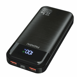 Power Bank 27.000mAh 22,5W Externer Handyakku PD20W Schnell Aufladende Powerbank USB C mit LED Display 3 Ausgängen & 2 Eingängen Tragbares Ladegerät für Smartphones (002)