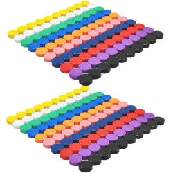 ZDZBLX 200 Stück 10 Farben Kühlschrankmagnete, Magnete für Magnettafel, Magnete Kühlschrank Schließfach Magnet, Magnete Bunt Rund Dekorative Magnete Kleine Starke Magnete für Kühlschrank, Magnetwand