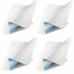 Sensalou Matratzen Auflage 75x90 cm - 2 Stück wasserdicht, waschbar - Inkontinenz Matratzenschutz Unterlage