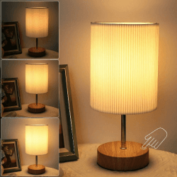 HSLighting Nachttischlampe Touch Dimmbar: Tischlampe Touch dimmbare Glühbirne 3 Helligkeitsstufen Einstellbar Schreibtischlampe minimalistische für Lesen Wohnzimme