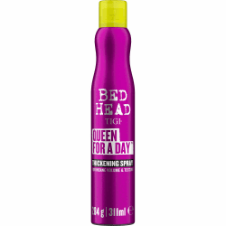 Bettkopf von TIGI | Queen For a Day verdichtendes Haar-Volumenspray | Professionelle volumengebende Haarprodukte | Ideal für feines, plattes und dünnes Haar | 311 ml, Verpackung kann variieren