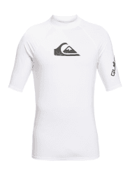 Quiksilver All Time - Kurzärmliger Rashguard mit UPF 50 für Männer Blau Bright White M
