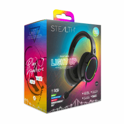 STEALTH Panther LED Premium Gaming Headset - Kompatibel mit Xbox, PS4/PS5, Switch, PC