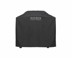 Everdure by Heston blumenthal Premium Abdeckhauben I robuste Abdeckung UV-beständig I Grillabdeckung mit Klettverschlüssen I Grillhaube wetterfest & wasserabweisend I Schutzhülle schwarz
