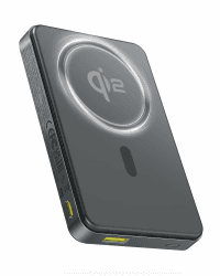 Baseus Power Bank 10000mAh, Qi2 Magsafe Powerbank Wireless 15W, Magnetische Power Bank für iPhone 16/15/14, Mini Powerbank PD 22.5W Schnellladung, Externe Batterie USB-C, Klein Aber Stark, Schwarz