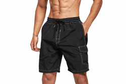 Tansozer Badehose Herren Badeshorts Grün XXL