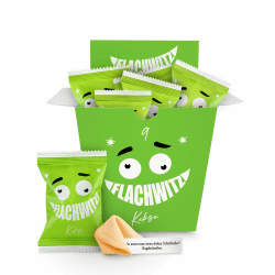 Glückskekse Flachwitze 9 fortunes cookies in grün | Glückskekse lustige Flachwitze für Kinder und Erwachsene zur Party, Geburtstag, Candybar, Geschenk | Kekse frisch gebacken vegan & made in Germany