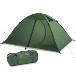 Naturehike Ultraleichtes Silikonzelt Campingzelt 2 Personen Zelt Regenfest Camping Wandern 3-4 Saison Zelt (Grün)