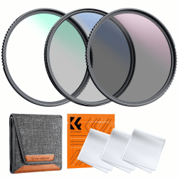 K&F Concept Filter Set K-Serie 58mm Filter Kit MC UV Filter+ Polfilter (CPL)+Neutral Dichte Graufilter(ND4)