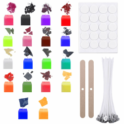 Scentoria A Kerzen Farbe, 18 Farben x 5g, Kerzenfarbe, Kerzenfarben, Kerzenwachs Zum Gießen, Kerzenwachs Farbe, Kerzen Farbe für DIY Kerze, Kerzen Selber Machen Set, Sicher Und Natürlich
