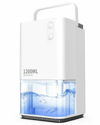 Luftentfeuchter Elektrischer,EasyAcc® 1200ml Entfeuchter Klein Leise Tragbarer Mini Raumentfeuchter Automatischer Gegen Feuchtigkeit Dehumidifier für Büro/Schlafzimmer/Badezimme Farbige Nachtlicht