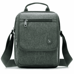 OIWAS Umhängetasche Herren Groß, Herrenhandtasche Schultertasche Messenger Bag, Wasserdicht Handytasche Männer Grau Grau-5727