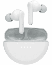 Belkin SoundForm Nano 2 Bluetooth In-Ear Kinderkopfhörer mit integriertem Mikrofon, 28 Std. Akkulaufzeit, Lautstärkebegrenzung auf 85 dB, wasserfest nach IPX5, für iPhone, iPad, Galaxy usw. – Weiß