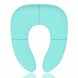 Faltbarer Toilettentrainer Kinder, Toilettensitzbezug Reise, Toilettensitz für unterwegs, Toilettensitz kinder WC Sitz Toilette mit Rutschfesten Saugnapf, reise töpfchensitz, Blau