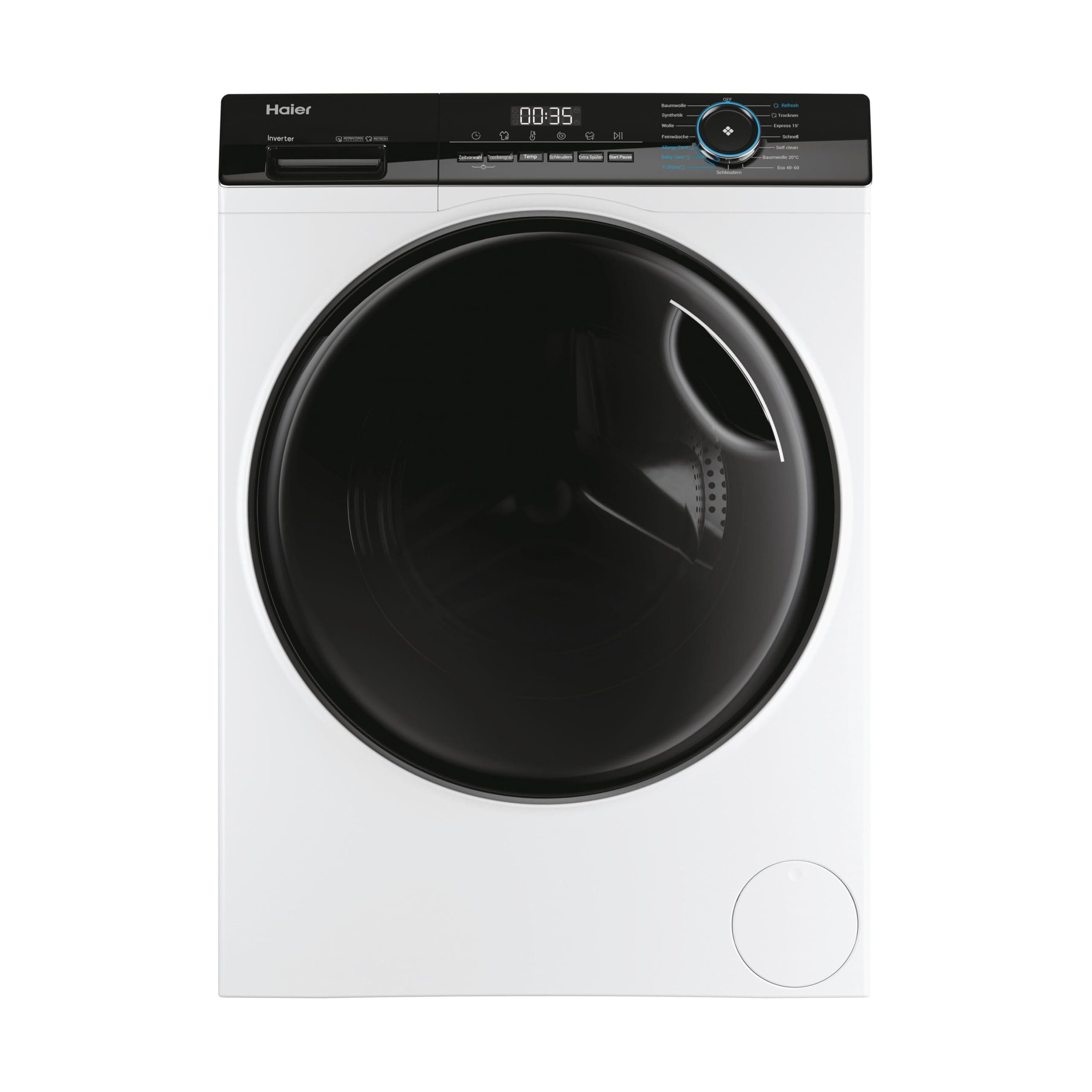 Haier I-PRO SERIE 3 HWD80-B14939 Waschtrockner / 8 kg Waschen / 5 kg Trocknen/Direct Motion Motor - absolut leise/Refresh-Dampfprogramm/Aquastop-Schlauch