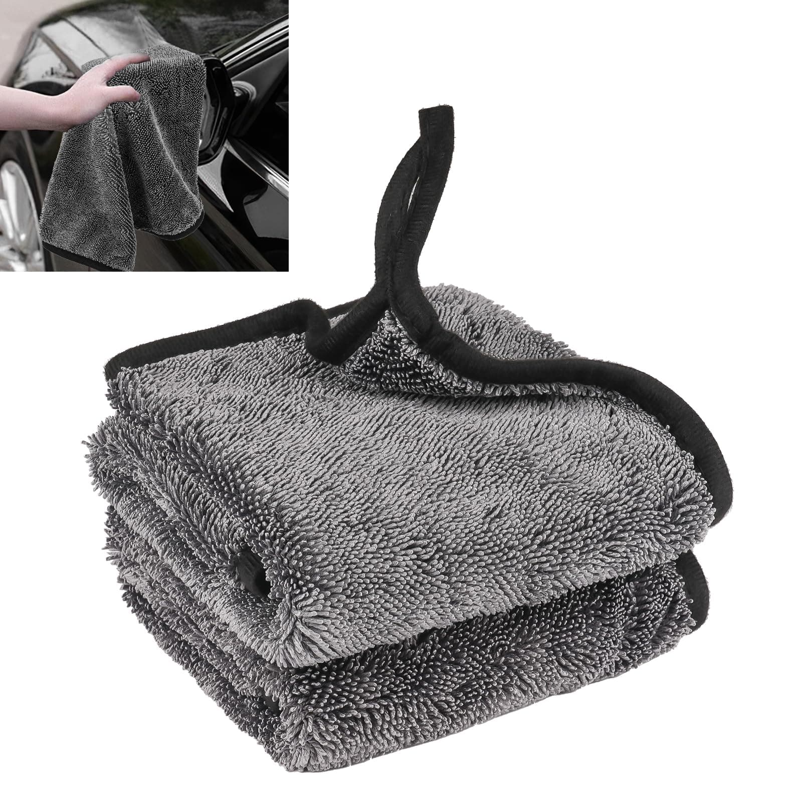 2 Stück Auto Trockentuch, Trockentuch, Microfasertücher Autopflege, Fast Dry Trockentuch für Die Dusche, Duschkabinen Tuch, Extrem Saugfähig Wischtuch für Auto, Motorrad