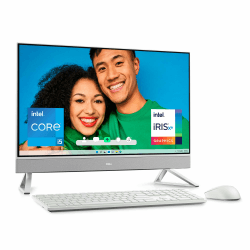 Dell Inspiron 7730 All In One 27 FHD Display, Intel Core i5-1334U, 16 GB DDR4 RAM, 512 GB SSD, Intel Iris Xe Graphics, Windows 11 Home - White Cover