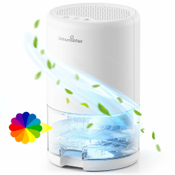 Luftentfeuchter Elektrisch,Ultra Leiser Raumentfeuchter,Anti-Schimmel Dehumidifier mit Schlafmodus und Automatische Abschaltfunktion,Tragbar Entfeuchter für Wohnungen,Badezimmer,Keller