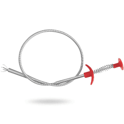 YUE QIN 60 CM Abflussschlange Abflussreiniger Spirale Abfluss Rohrreinigung Spirale Rohrreinigungsbürste Reinigungsspirale Abfluss Haar Clog Tool für Waschbecken Badewanne Abwasserkanäle