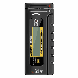 AXFEE Batterietester, Digital Batterietester, Universal Batterietester für AA AAA C D 9V Batterie Tester, LCD Batterieprüfergerät, Batteriemessgerät, Akku Anzeige, für 1.2~4.8/9V Batterien, BT169