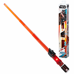 Star Wars Lightsaber Forge Kyber Core Darth Vader, Lichtschwert mit Leuchteffekten im Inneren und Sounds, perfekt als Teil eines Superhelden-Kostüms für Kinder ab 4 Jahren