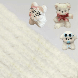 Barlone 1m Pfeifenputzer zum Basteln, 3 Stück 30 mm Weiß Riese Chenilledraht Biegeplüsch zum Basteln Pfeifenreiniger zum Basteln, Pipe Cleaner für Kinder Erwachsene DIY-Projekte Kreative Dekoration