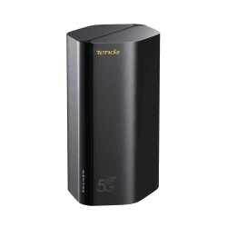 Tenda 5G03 5G NR LTE WLAN Router für Nano-SIM-Karte (AX1800 CAT19 2,4GHz: 574Mbit/s+5GHz: 1201Mbit/s, 4,67Gbps im Download) 2-Gigabit-Port, Plug & Play, Wi-Fi 6 Technologie, MU-MIMO, WPA3, Schwarz
