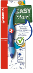 STABILO - Ergonomischer Tintenroller für Rechtshänder - EASYoriginal in dunkel-/hellblau - blau (löschbar) - inkl. Patrone
