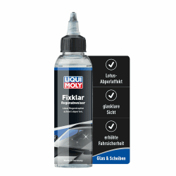 LIQUI MOLY Fixklar Regenabweiser, Art.-Nr. 1590 I 125 ml Scheibenversiegelung Auto mit Lotuseffekt I Glasversiegelung für eine bessere Sicht & mehr Sicherheit I Leichtere Entfernung von Schmutz