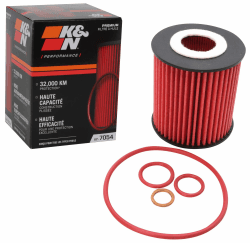 K&N Ölfilter - High Performance-Series kompatibel mit BMW (HP-7054), Rot
