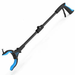 Kekoy Greifer mit Licht, 90° drehbarer Kopf, 81cm Langer Faltbare Greifer für Senioren, Müllsammler Greifer, Aufhebehilfe Greifer, Werkzeug mit Magnetspitzen für die ältere Menschenn, Müllabfuhr