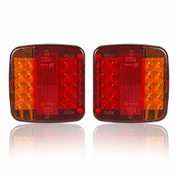 AOHEWEI LED Anhänger Rückleuchten Lkw Bremsleuchte 12V Blinklicht Anzeige Lampe Beleuchtung Hinten Wasserdicht für Anhänger Lkw Wohnwagen Van Oder Traktor